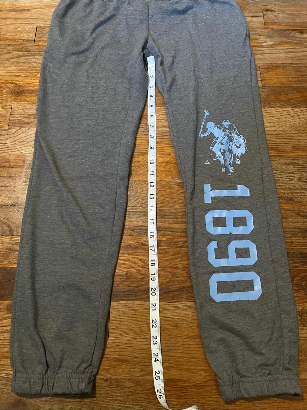 US Polo Assn Jogger Sweats Lightweight Gray Womens Medium - Picture 8 of 11